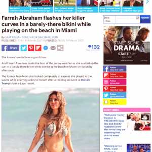 farrahabraham Nude OnlyFans Leaks