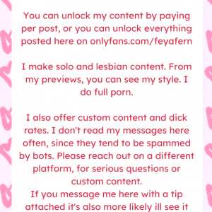 feyafernfree Nude OnlyFans Leaks