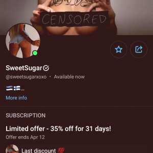 sweetsugarxoxo2 Nude OnlyFans Leaks